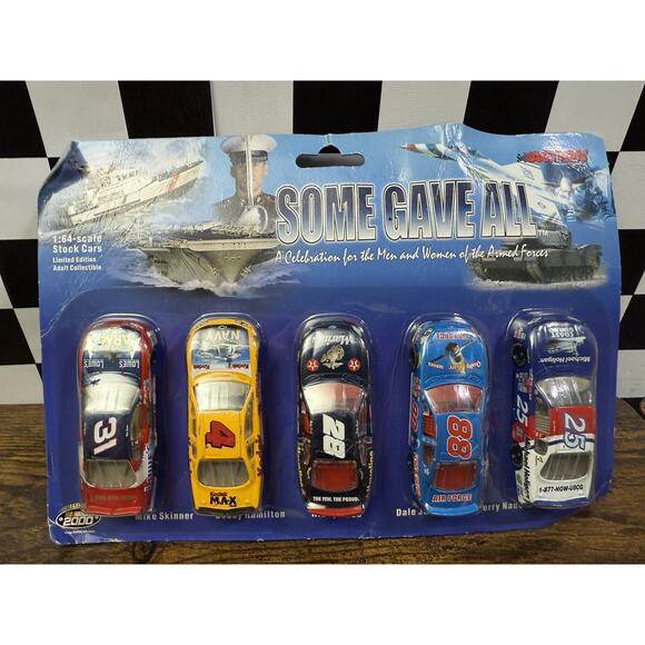 SOME GAVE ALL 1:64 Armed Forces 5 Car Set Skinner/Hamilton/Rudd/Jarrett/Nadeau - Picture 1 of 9
